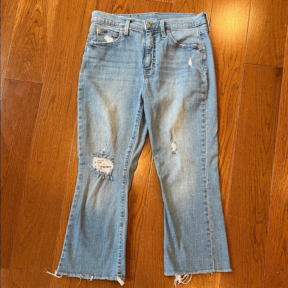 GAP kick fit high rise cropped jean 29 8P